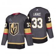 Maglia Hockey Vegas Golden Knights Maxime Lagace Bound Patch 2018 Stanley Cup Final Gris