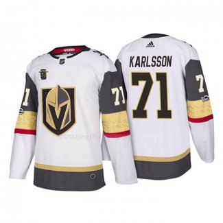 Maglia Hockey Vegas Golden Knights William Karlsson Away 2018 Bianco