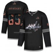 Maglia Hockey Washington Capitals Andre Burakovsky 2020 USA Flag Nero
