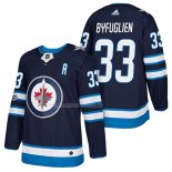 Maglia Hockey Winnipeg Jets Dustin Byfuglien Autentico Home 2018 Blu