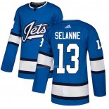Maglia Hockey Winnipeg Jets Teemu Selanne Alternato Autentico Blu