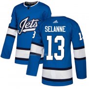 Maglia Hockey Winnipeg Jets Teemu Selanne Alternato Autentico Blu