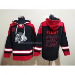 Felpa con Cappuccio Chicago Blackhawks Marc-andrew Fleury Nero