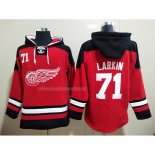 Felpa con Cappuccio Detroit Red Wings Dylan Larkin Rosso