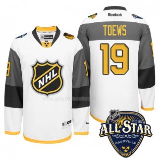 Maglia Hockey 2016 All Star Chicago Blackhawks Jonathan Toews Bianco