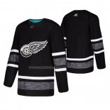 Maglia Hockey 2019 All Star Detroit Red Wings Blank Nero