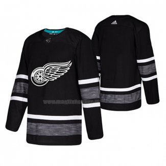 Maglia Hockey 2019 All Star Detroit Red Wings Blank Nero