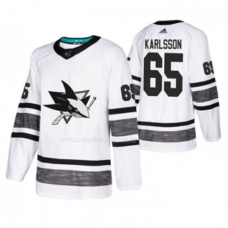 Maglia Hockey 2019 All Star San Jose Sharks Erik Karlsson Bianco2