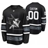 Maglia Hockey 2019 All Star San Jose Sharks Personalizzate Nero