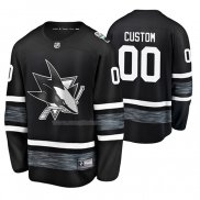 Maglia Hockey 2019 All Star San Jose Sharks Personalizzate Nero