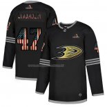 Maglia Hockey Anaheim Ducks Hampus Linoholm 2020 USA Flag Nero