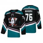 Maglia Hockey Anaheim Ducks Josh Mahura Alternato 25th Anniversario Third Autentico Nero