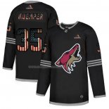 Maglia Hockey Arizona Coyotes Darcy Kuemper 2020 USA Flag Nero