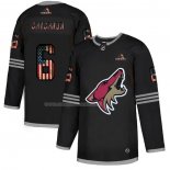 Maglia Hockey Arizona Coyotes Jakob Chychrun 2020 USA Flag Nero