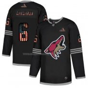 Maglia Hockey Arizona Coyotes Jakob Chychrun 2020 USA Flag Nero