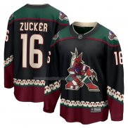 Maglia Hockey Arizona Coyotes Jason Zucker Home Breakaway Nero