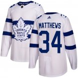 Maglia Hockey Bambino Toronto Maple Leafs Auston Matthews Autentico 2018 Stadium Series Bianco