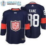 Maglia Hockey Bambino USA Patrick Kane Premier 2016 World Cup Blu