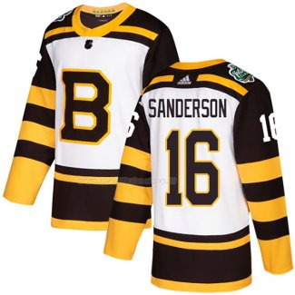 Maglia Hockey Boston Bruins Derek Sanderson Autentico 2019 Winter Classic Bianco
