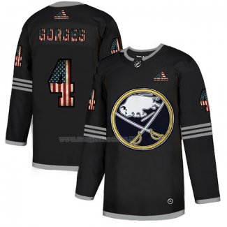 Maglia Hockey Buffalo Sabres Josh Gorges 2020 USA Flag Nero