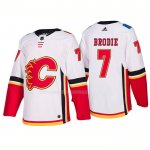 Maglia Hockey Calgary Flames T. J. Brodie Away Premier 2017-2018 Bianco