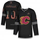 Maglia Hockey Calgary Flames Versteeg 2020 USA Flag Nero