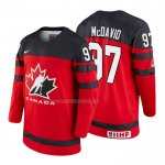Maglia Hockey Canada Connor Mcdavid 2018 Iihf World Championship Giocatore Rosso