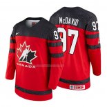 Maglia Hockey Canada Connor Mcdavid 2018 Iihf World Championship Giocatore Rosso
