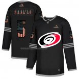Maglia Hockey Carolina Hurricanes Hanifin 2020 USA Flag Nero