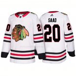 Maglia Hockey Chicago Blackhawks Brandon Saad Away 2018 Bianco