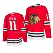 Maglia Hockey Chicago Blackhawks Brendan Perlini Home Autentico 2019-20 Rosso