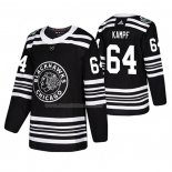 Maglia Hockey Chicago Blackhawks David Kampf 2019 Winter Classic Nero