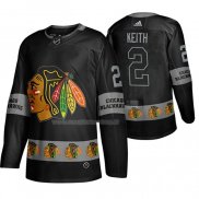 Maglia Hockey Chicago Blackhawks Duncan Keith Breakaway Nero