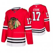 Maglia Hockey Chicago Blackhawks Dylan Strome Home Autentico Giocatore Rosso