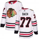 Maglia Hockey Chicago Blackhawks Kirby Dach Road Autentico Bianco