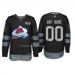 Maglia Hockey Colorado Avalanche Personalizzate Nero