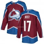 Maglia Hockey Colorado Avalanche Tyson Jost Home Autentico Rosso