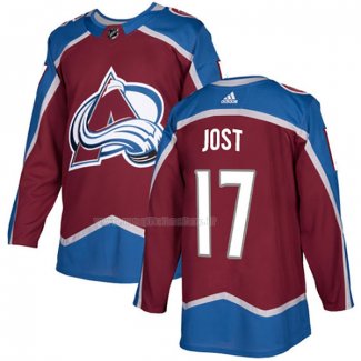 Maglia Hockey Colorado Avalanche Tyson Jost Home Autentico Rosso