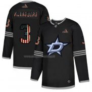 Maglia Hockey Dallas Stars John Klingberg 2020 USA Flag Nero