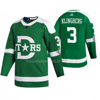 Maglia Hockey Dallas Stars John Klingberg 2020 Winter Classic Verde