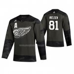 Maglia Hockey Detroit Red Wings Frans Nielsen 2019 Veterans Day Camuffamento