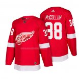 Maglia Hockey Detroit Red Wings Tom Mccollum Autentico Home 2018 Rosso