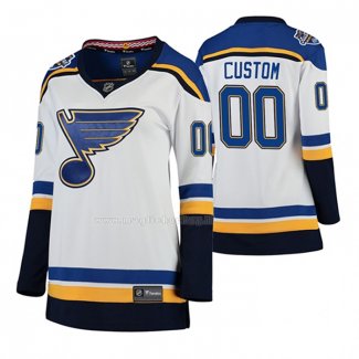 Maglia Hockey Donna 2020 All Star St. Louis Blues Personalizzate Away Breakaway Bianco