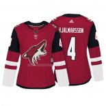 Maglia Hockey Donna Arizona Coyotes Niklas Hjalmarsson Autentico Giocatore Rosso