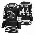 Maglia Hockey Donna Chicago Blackhawks Calvin de Haan Premier Alternato Nero