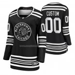 Maglia Hockey Donna Chicago Blackhawks Personalizzate Premier Alternato Nero