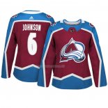 Maglia Hockey Donna Colorado Avalanche Erik Johnson Autentico Giocatore Maroon