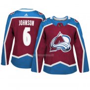 Maglia Hockey Donna Colorado Avalanche Erik Johnson Autentico Giocatore Maroon