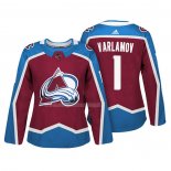 Maglia Hockey Donna Colorado Avalanche Semyon Varlamov Autentico Giocatore Maroon