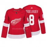 Maglia Hockey Donna Detroit Red Wings Justin Abdelkader Autentico Giocatore Rosso